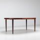 Table à manger ovale Kai Kristiansen en palissandre Villy Schou Andersen Danemark 1960