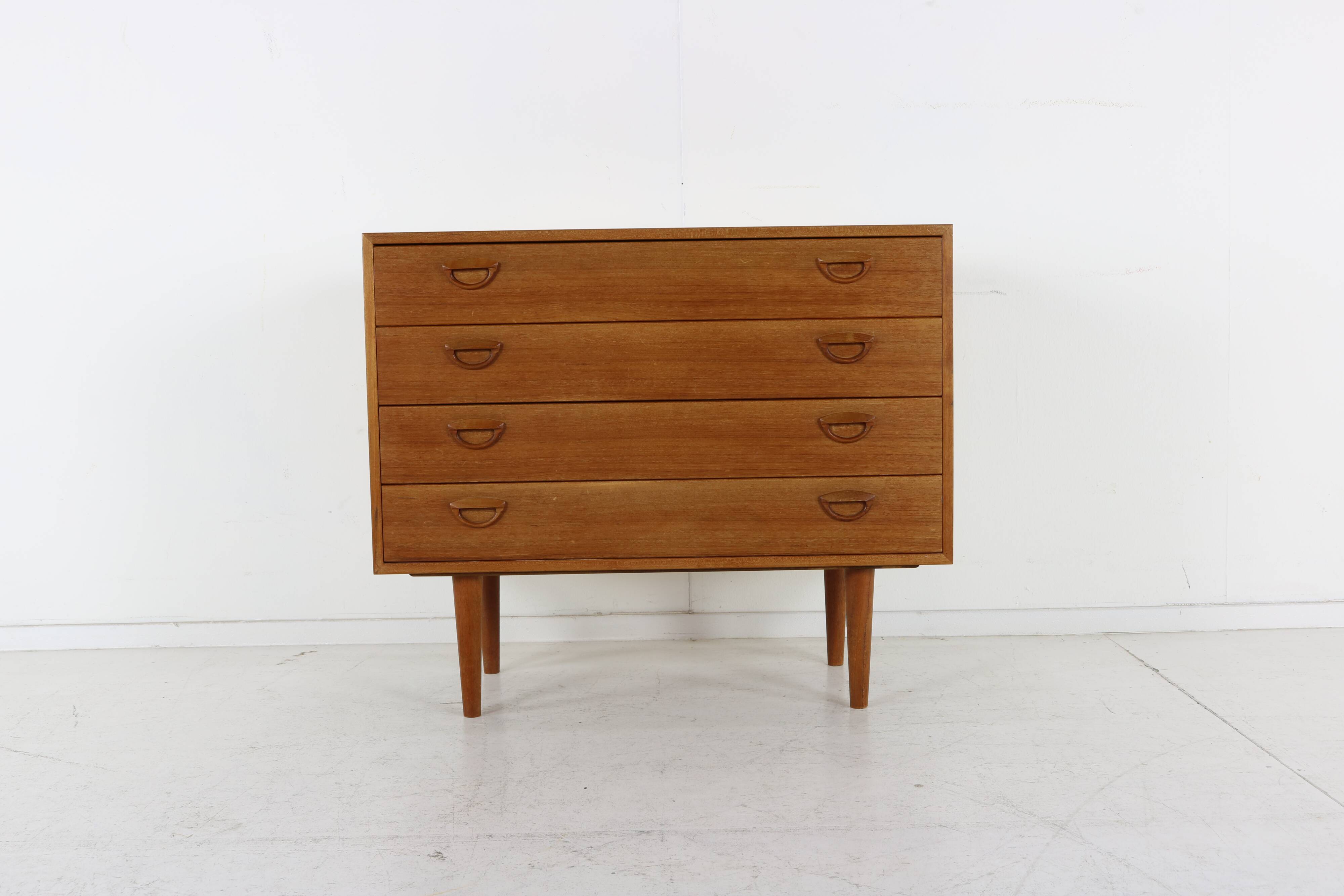Danish design wooden chest of drawers