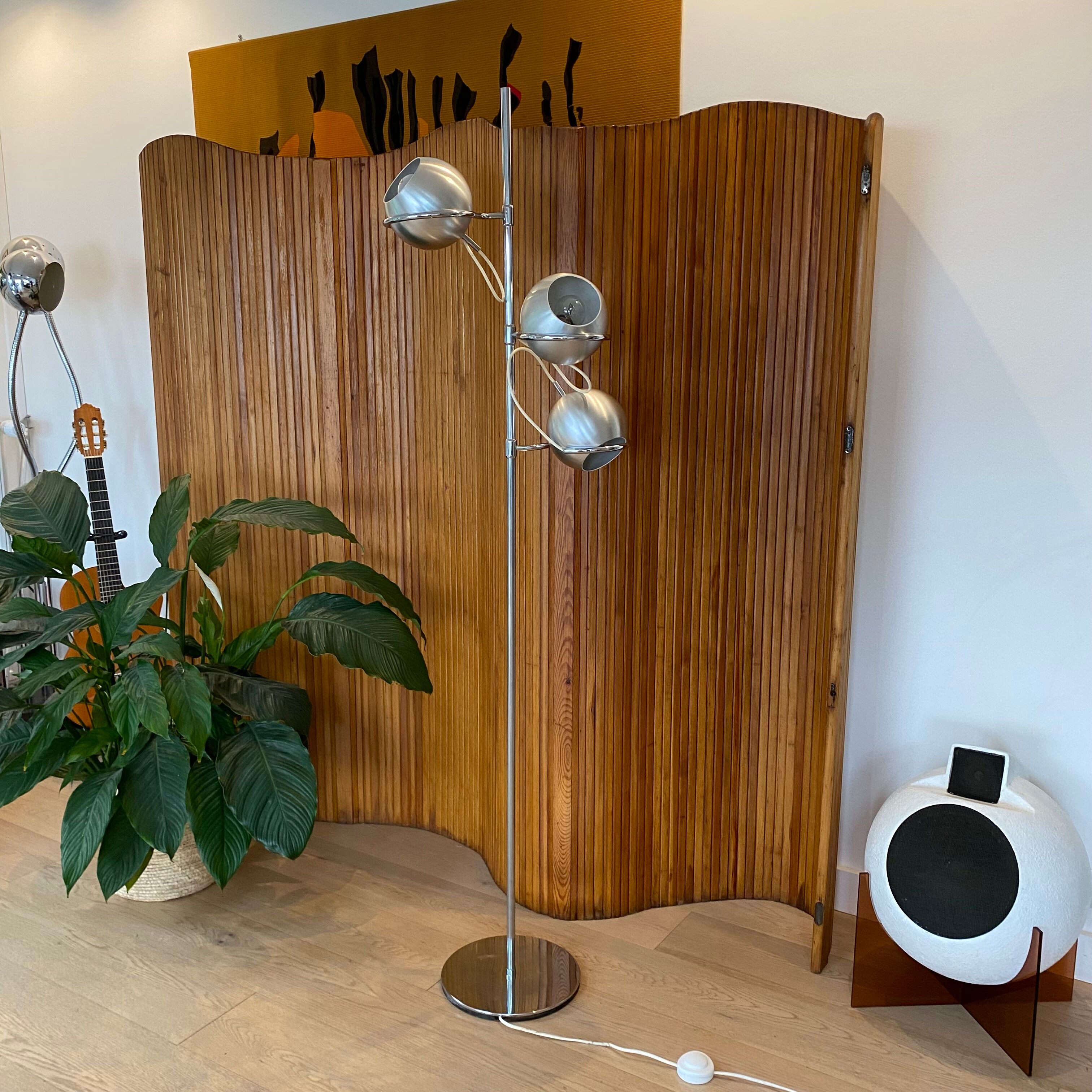 Eye-ball floor lamp for Monix Paris 1960