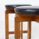 Very rare set of stools by Uno & Östen Kristiansson for Luxus Vittsjö