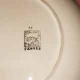 Plat creux Faïence de Salins Pensée