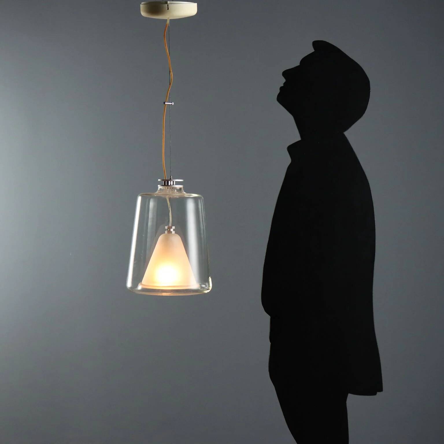 Vintage lamp Oluce Lanternina design by Laudani and Romanelli from the 2000s.