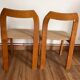 2 wooden chairs