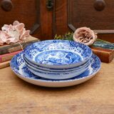 4 Spode pasta bowls in Italian design with a large serving bowl