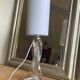 Vintage twisted crystal lamp, 25 cm, newly rewired • Decorative