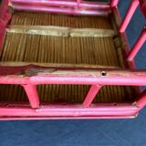 Vintage bamboo stool