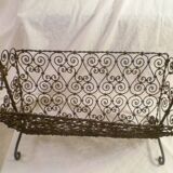 Porte revue en fer forge a la main annees 50's collector vintage
