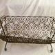 Hand wrought iron magazine rack 1950s collector vintage