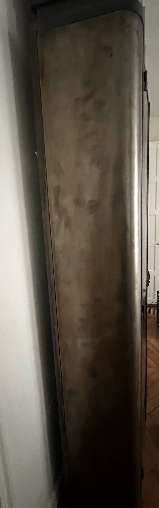 Steel wardrobe. Height 1.99m, Width 1m.