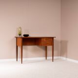 Scandinavian teak desk, 2 drawers