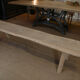 Banc en orme massif