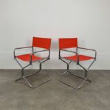 Paire fauteuils "metteur en scène" Lafuma chrome, pliants