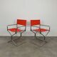 Pair of Lafuma chrome "director" folding chairs