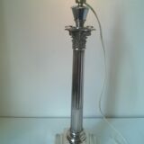 Silver metal lamp base