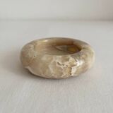 Vintage Alabaster Round Ashtray