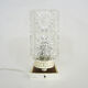 Vintage lay lamp with plastic base and formica, glass tube,  60/70s