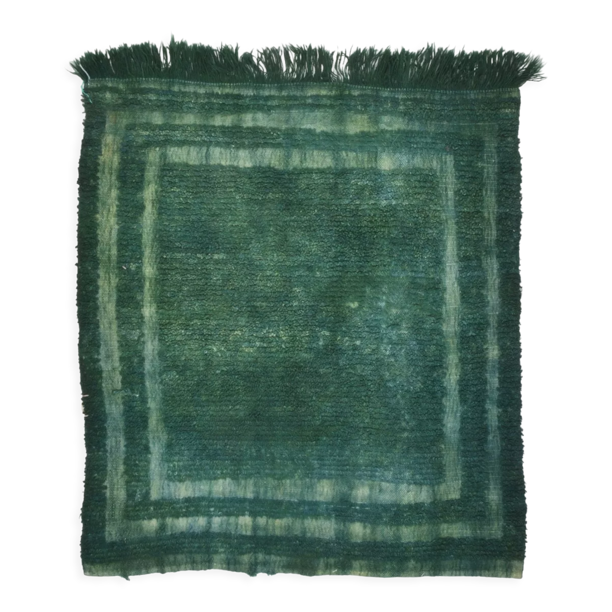 3x3 square green vintage rug 94x105cm