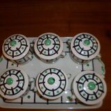Set of pots to cream with top aluminite