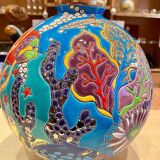 Longwy Enamels Ball Vase