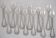 12 silver-plated oyster forks Christofle Rubans