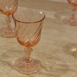 Set of 6 Luminarc Rosaline liqueur/port glasses