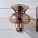 Pair of wall sconces in brass and smoked glass, 1960s.