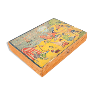 Set of 35 cubic wooden by MFR