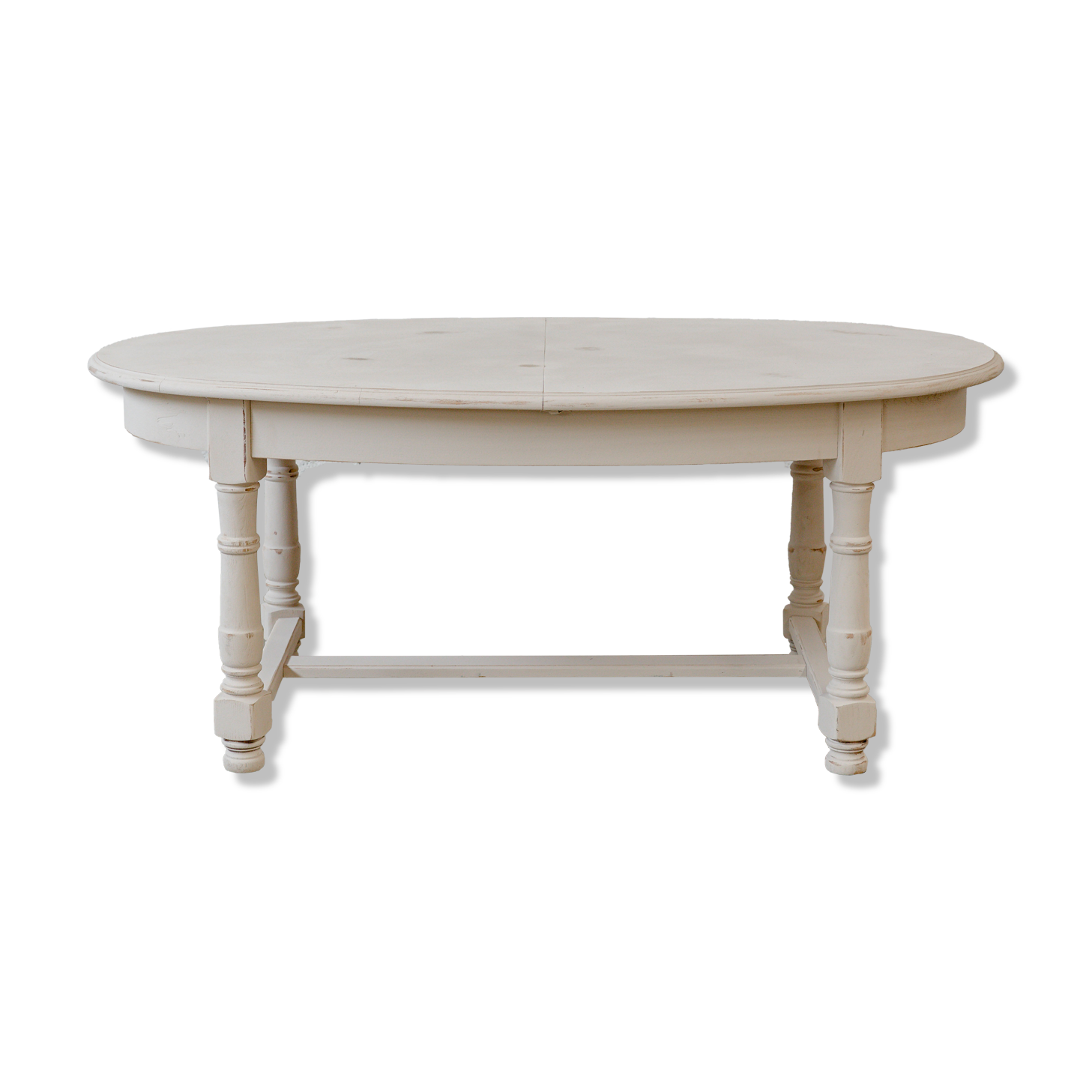 Oval solid wood table "Café Crème" Kumquat