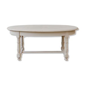 table ovale en bois massif