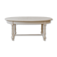 Oval solid wood table "Café Crème" Kumquat