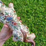 Zoomorphic Bouquetieres Hand-painted Desvres Cats