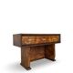 Italian burl walnut art deco console table, 1930s.