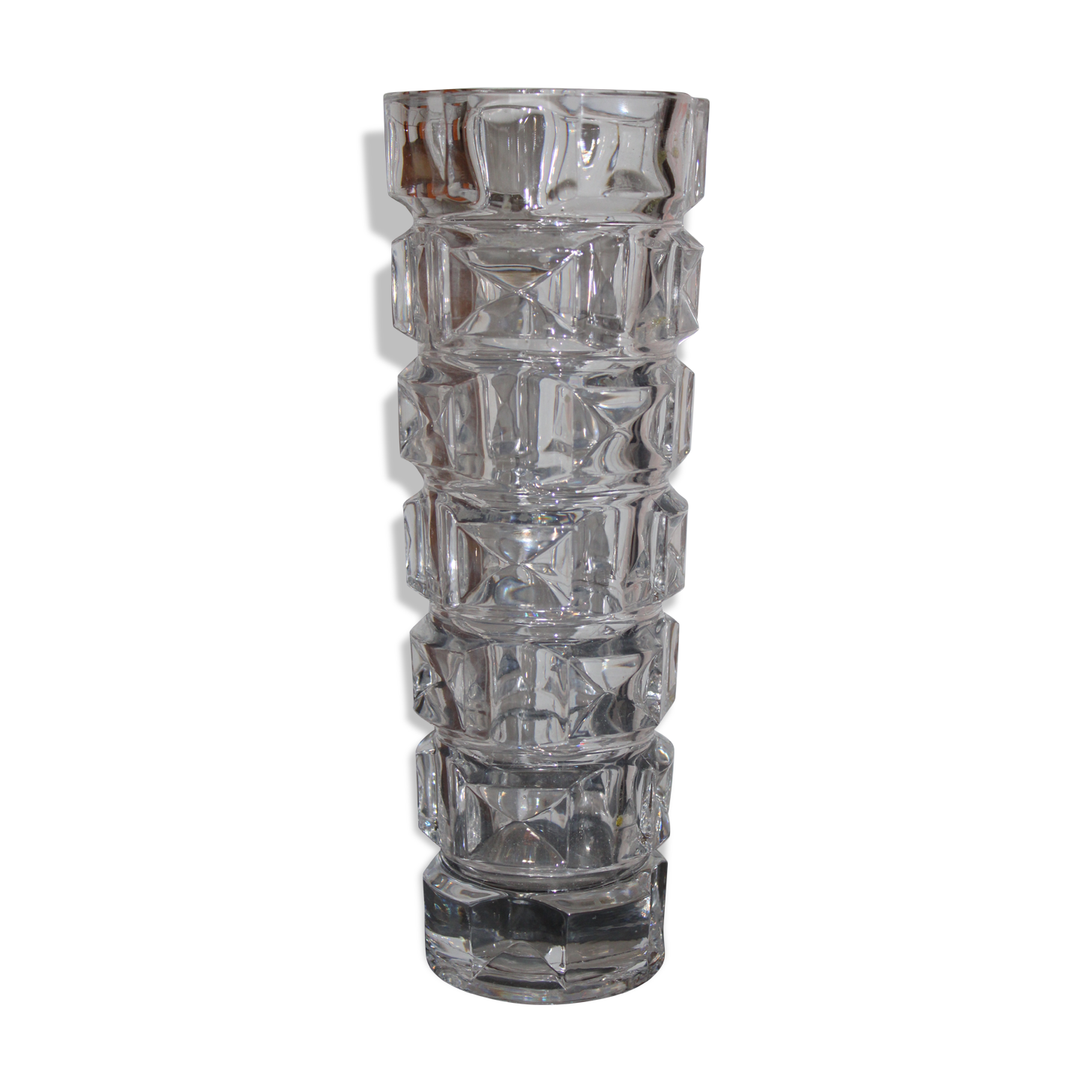 Vase in crystal of Arques, vintage