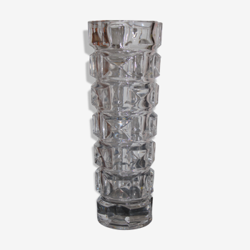 Vase in crystal of Arques, vintage