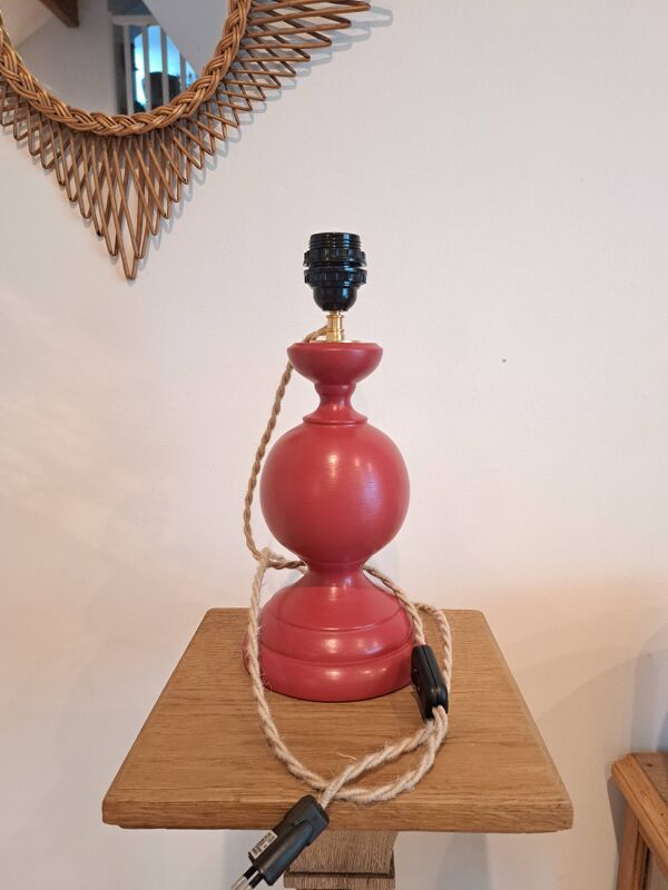 Lampe vintage année 1980 revisitée.