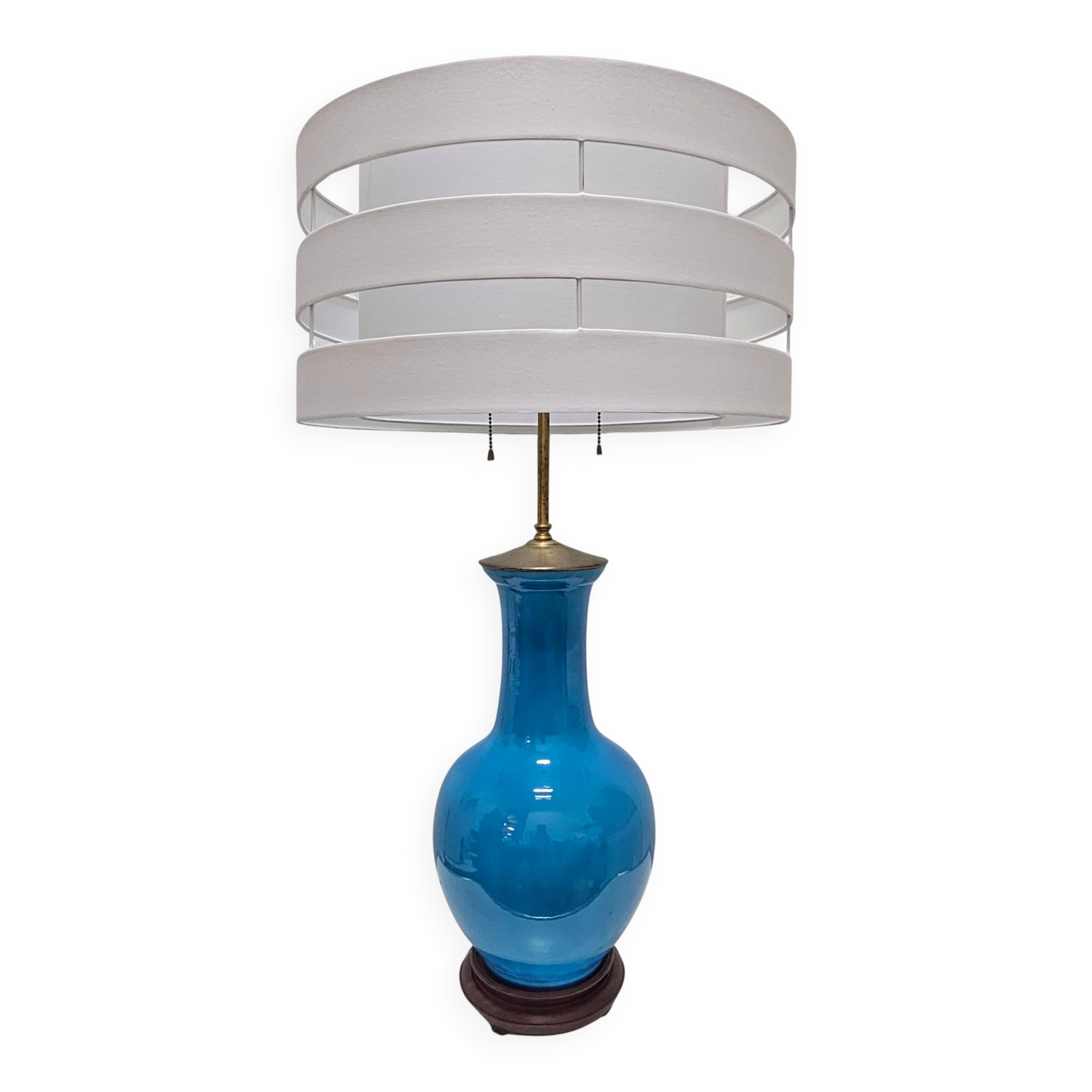 Mid-Century ceramic table lamp by Warren Kessler, 1950s.