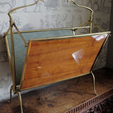 Brass folding magazine rack