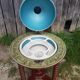Former Bar Mappemonde Structure Wood Torsadé - Globe Metal Turning Vintage