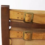 1 of 2 Børge Mogensen Folding Chair – 1950s Teak & Leather – Danish