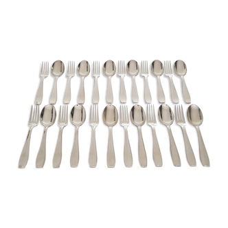 Christofle - Atlas collection - design Luc Lanel - A 24-piece Art Deco canteen of cutlery