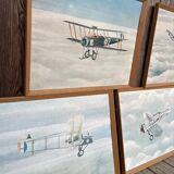Set of 5 vintage U.S. MILITARY aircraft posters