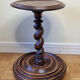 Table d'appoint en bois tourné, 52 cm