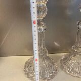 Pair of cut glass candlesticks – Napoleon III period