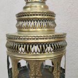 Pairs of ancient oriental brass lanterns