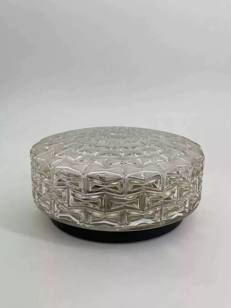 Glass ceiling light, 1960s