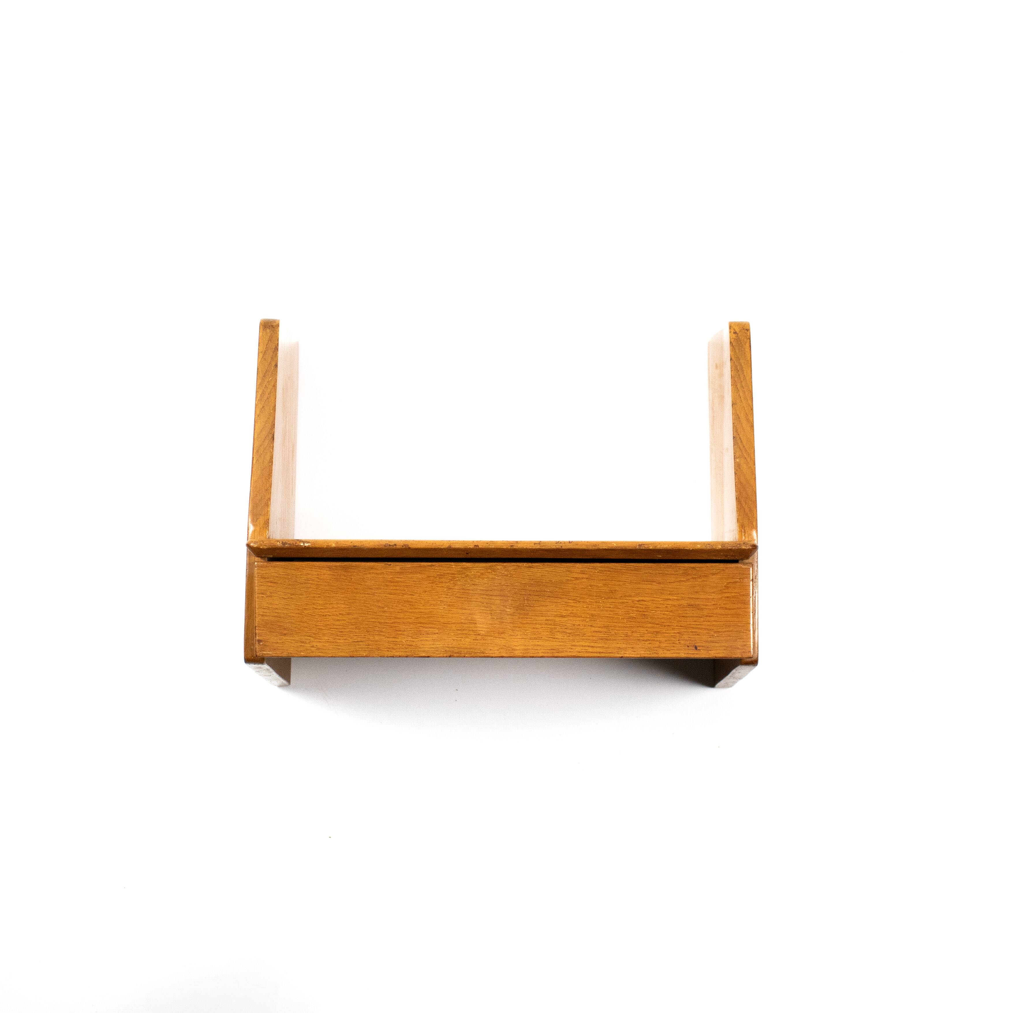 Set of 5 oak wall shelves Marcel Gascoin 50s reconstruction