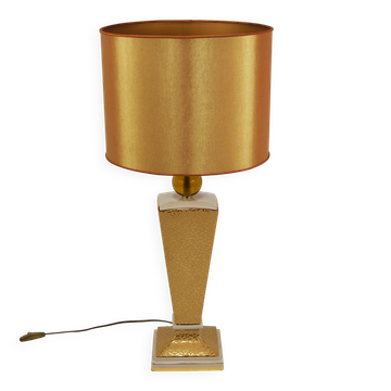 Table or accent lamp in porcelain, post-modern Memphis and Art Deco style, Italy, 1980s.