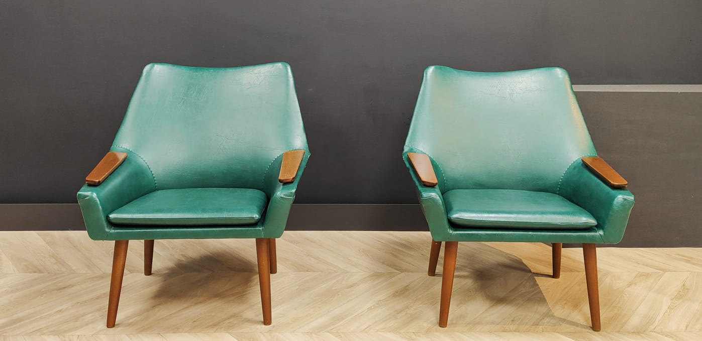 Two mid century armchairs 60