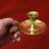 Brass bronze hand candle holder