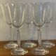5 grands verres à pied tulipe à vin ou eau en cristallin